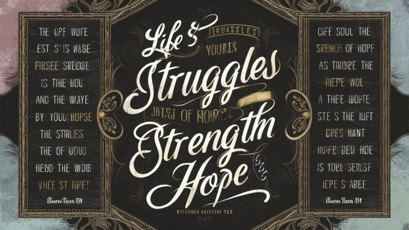 bible verses about life struggles